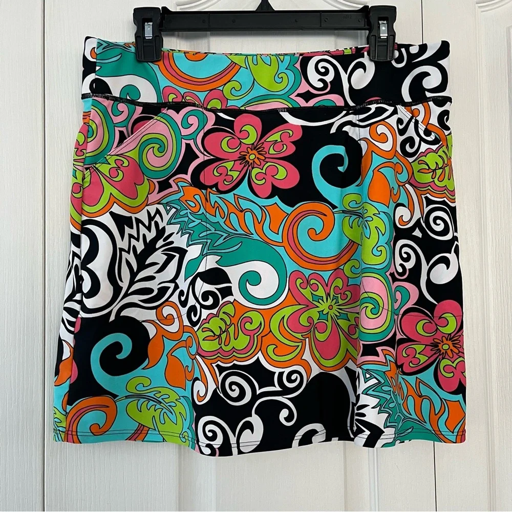 Southwind Apparel Women L Skort Made USA Active Golf Beach Travel Coastal chic - Picture 1 of 5